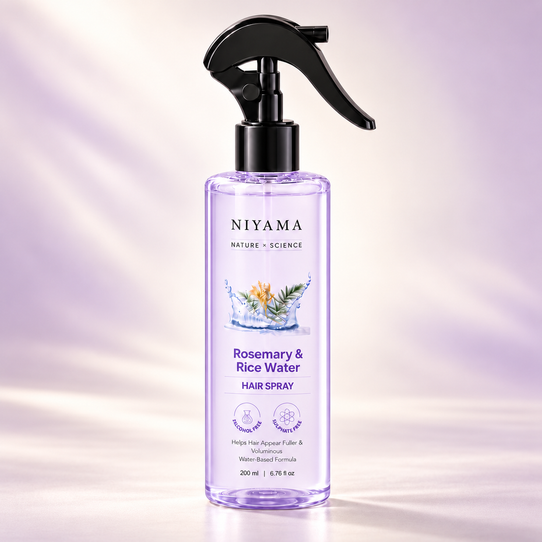 Rosemary Water Spray for Hair Growth & Hair Thickness with Rice Water | 100% Natural Extract | Soft & Smooth Hair 200ml